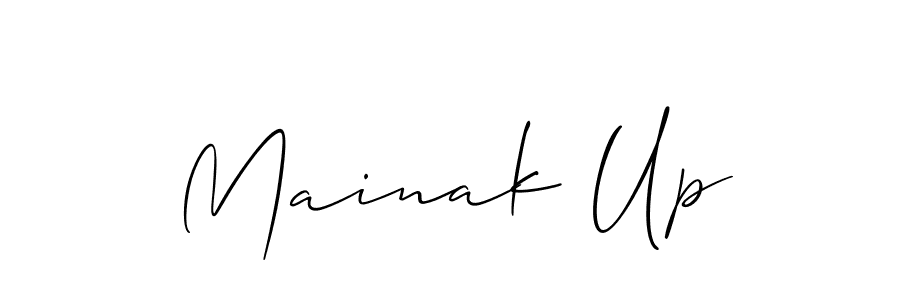 Similarly Allison_Script is the best handwritten signature design. Signature creator online .You can use it as an online autograph creator for name Mainak Up. Mainak Up signature style 2 images and pictures png