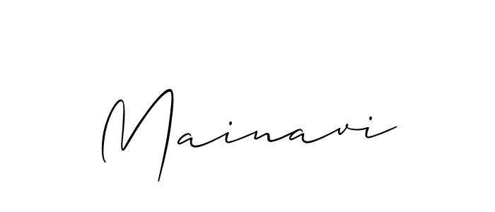 Mainavi stylish signature style. Best Handwritten Sign (Allison_Script) for my name. Handwritten Signature Collection Ideas for my name Mainavi. Mainavi signature style 2 images and pictures png