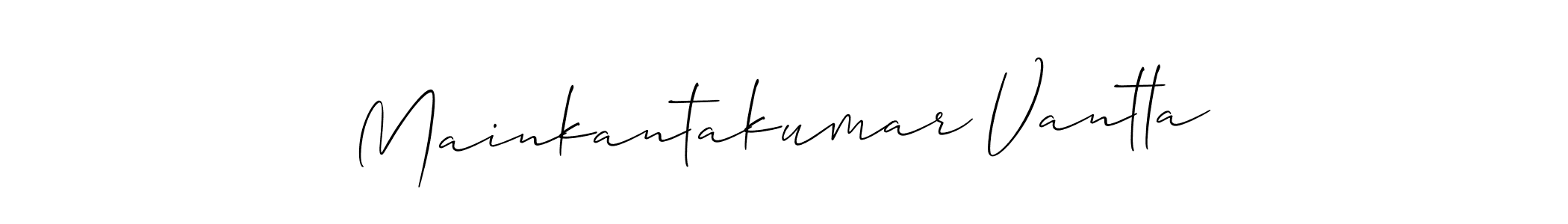 Similarly Allison_Script is the best handwritten signature design. Signature creator online .You can use it as an online autograph creator for name Mainkantakumar Vantla. Mainkantakumar Vantla signature style 2 images and pictures png