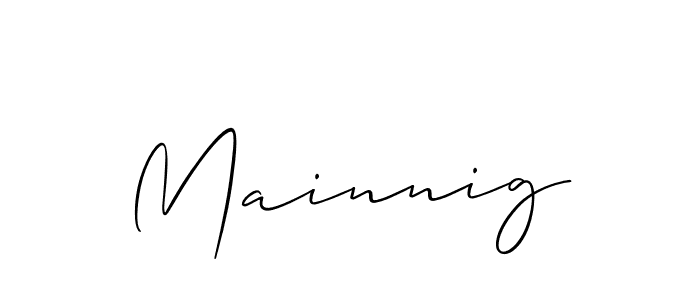 You should practise on your own different ways (Allison_Script) to write your name (Mainnig) in signature. don't let someone else do it for you. Mainnig signature style 2 images and pictures png