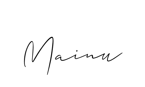 Make a beautiful signature design for name Mainu. Use this online signature maker to create a handwritten signature for free. Mainu signature style 2 images and pictures png