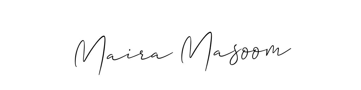 Best and Professional Signature Style for Maira Masoom. Allison_Script Best Signature Style Collection. Maira Masoom signature style 2 images and pictures png