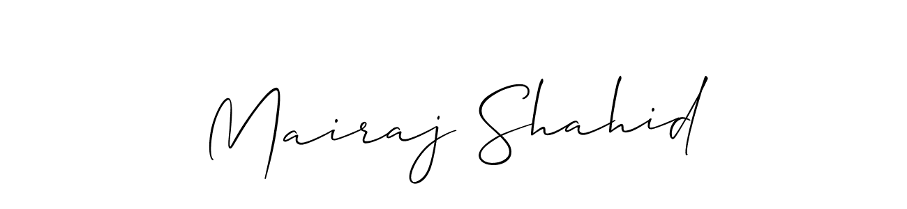 Once you've used our free online signature maker to create your best signature Allison_Script style, it's time to enjoy all of the benefits that Mairaj Shahid name signing documents. Mairaj Shahid signature style 2 images and pictures png