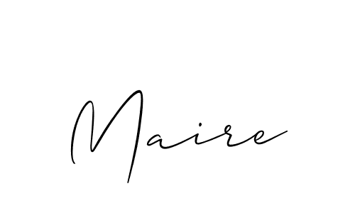 Allison_Script is a professional signature style that is perfect for those who want to add a touch of class to their signature. It is also a great choice for those who want to make their signature more unique. Get Maire name to fancy signature for free. Maire signature style 2 images and pictures png