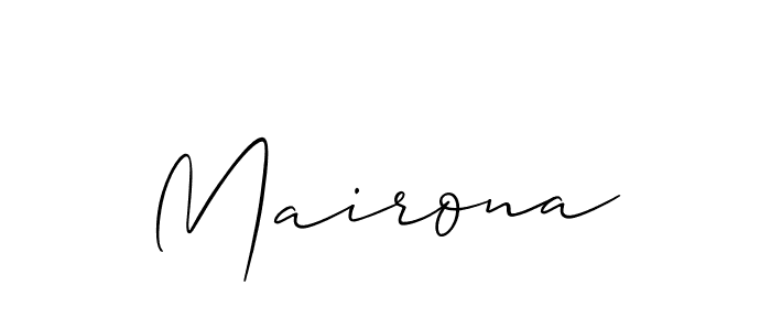 Make a beautiful signature design for name Mairona. With this signature (Allison_Script) style, you can create a handwritten signature for free. Mairona signature style 2 images and pictures png