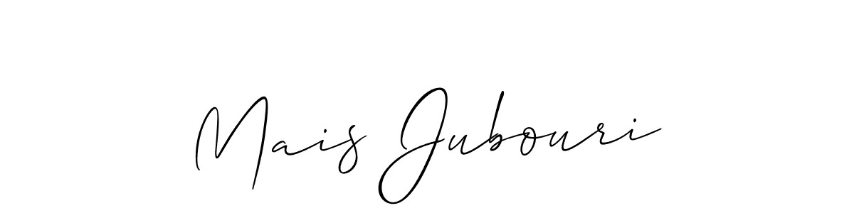 Create a beautiful signature design for name Mais Jubouri. With this signature (Allison_Script) fonts, you can make a handwritten signature for free. Mais Jubouri signature style 2 images and pictures png