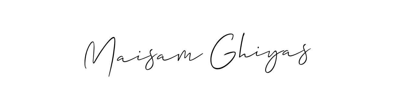 Best and Professional Signature Style for Maisam Ghiyas. Allison_Script Best Signature Style Collection. Maisam Ghiyas signature style 2 images and pictures png