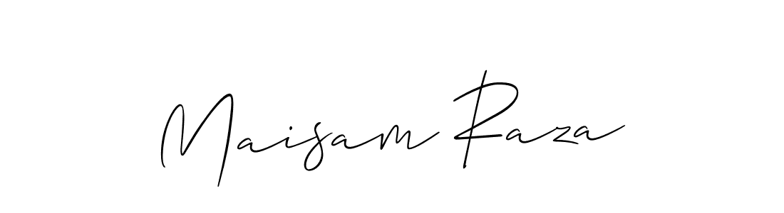 Use a signature maker to create a handwritten signature online. With this signature software, you can design (Allison_Script) your own signature for name Maisam Raza. Maisam Raza signature style 2 images and pictures png