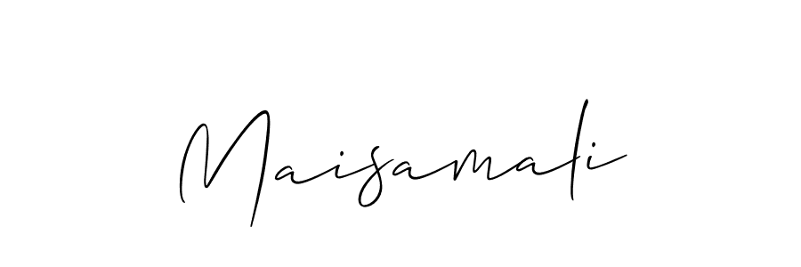 It looks lik you need a new signature style for name Maisamali. Design unique handwritten (Allison_Script) signature with our free signature maker in just a few clicks. Maisamali signature style 2 images and pictures png