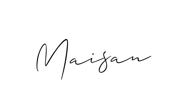 Make a beautiful signature design for name Maisan. With this signature (Allison_Script) style, you can create a handwritten signature for free. Maisan signature style 2 images and pictures png