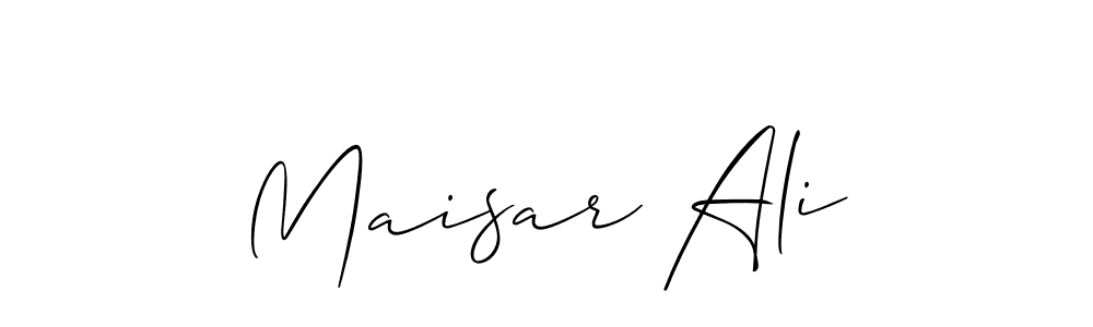 It looks lik you need a new signature style for name Maisar Ali. Design unique handwritten (Allison_Script) signature with our free signature maker in just a few clicks. Maisar Ali signature style 2 images and pictures png