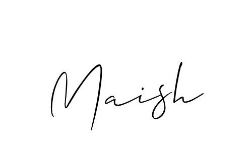 The best way (Allison_Script) to make a short signature is to pick only two or three words in your name. The name Maish include a total of six letters. For converting this name. Maish signature style 2 images and pictures png