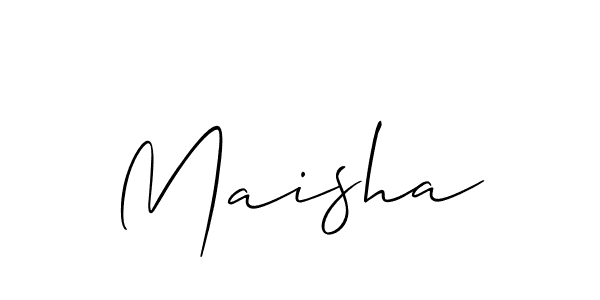 Best and Professional Signature Style for Maisha. Allison_Script Best Signature Style Collection. Maisha signature style 2 images and pictures png