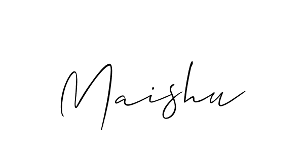 Allison_Script is a professional signature style that is perfect for those who want to add a touch of class to their signature. It is also a great choice for those who want to make their signature more unique. Get Maishu name to fancy signature for free. Maishu signature style 2 images and pictures png