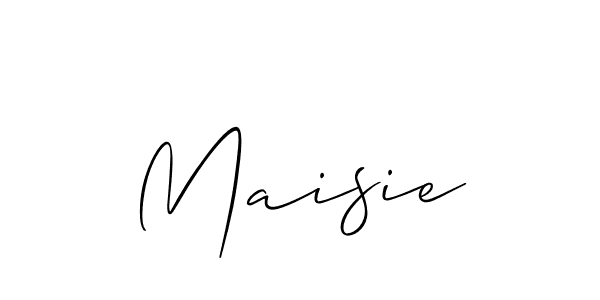 How to make Maisie signature? Allison_Script is a professional autograph style. Create handwritten signature for Maisie name. Maisie signature style 2 images and pictures png