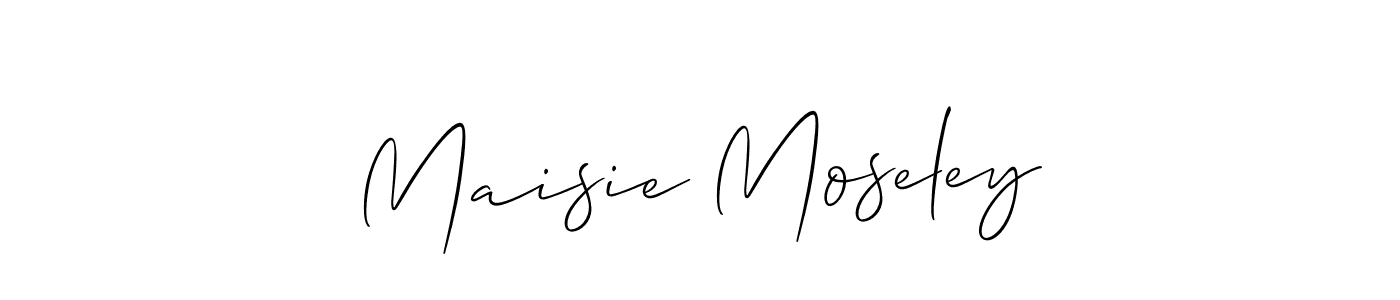 Make a beautiful signature design for name Maisie Moseley. Use this online signature maker to create a handwritten signature for free. Maisie Moseley signature style 2 images and pictures png