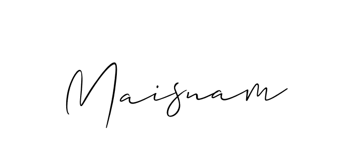 Check out images of Autograph of Maisnam name. Actor Maisnam Signature Style. Allison_Script is a professional sign style online. Maisnam signature style 2 images and pictures png