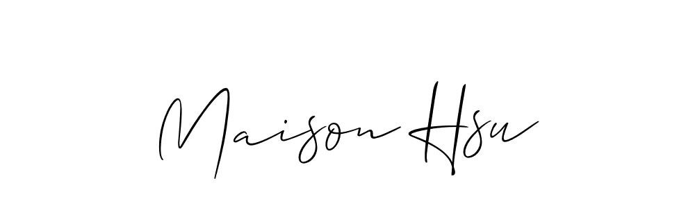 Best and Professional Signature Style for Maison Hsu. Allison_Script Best Signature Style Collection. Maison Hsu signature style 2 images and pictures png