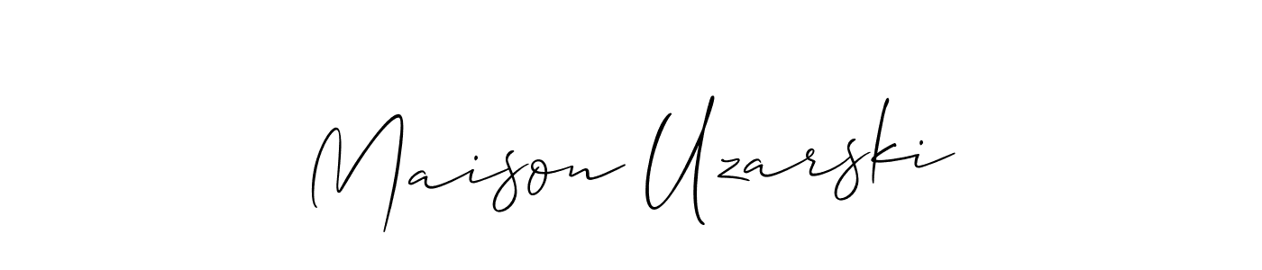 Here are the top 10 professional signature styles for the name Maison Uzarski. These are the best autograph styles you can use for your name. Maison Uzarski signature style 2 images and pictures png