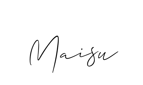 Also You can easily find your signature by using the search form. We will create Maisu name handwritten signature images for you free of cost using Allison_Script sign style. Maisu signature style 2 images and pictures png