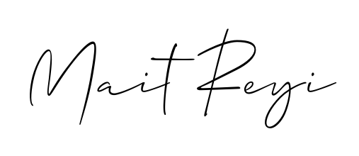 Elevate your brand with a stunning Mait Reyi eSignature. The Allison_Script style provides a balanced, flowing aesthetic for everyday signing. Mait Reyi signature style 2 images and pictures png