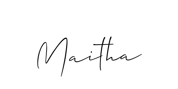 How to make Maitha name signature. Use Allison_Script style for creating short signs online. This is the latest handwritten sign. Maitha signature style 2 images and pictures png
