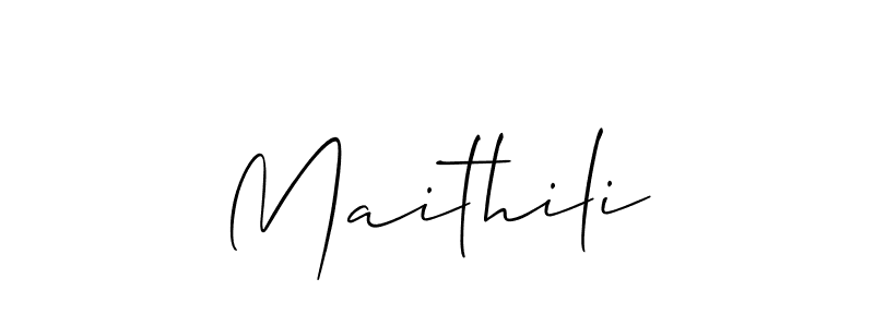 Also we have Maithili name is the best signature style. Create professional handwritten signature collection using Allison_Script autograph style. Maithili signature style 2 images and pictures png