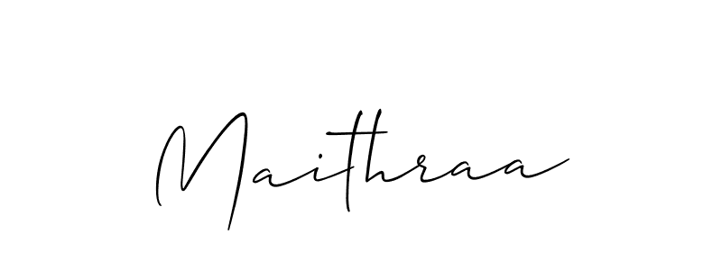 Also we have Maithraa name is the best signature style. Create professional handwritten signature collection using Allison_Script autograph style. Maithraa signature style 2 images and pictures png