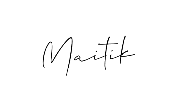 Also we have Maitik name is the best signature style. Create professional handwritten signature collection using Allison_Script autograph style. Maitik signature style 2 images and pictures png