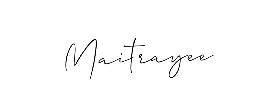 How to make Maitrayee name signature. Use Allison_Script style for creating short signs online. This is the latest handwritten sign. Maitrayee signature style 2 images and pictures png