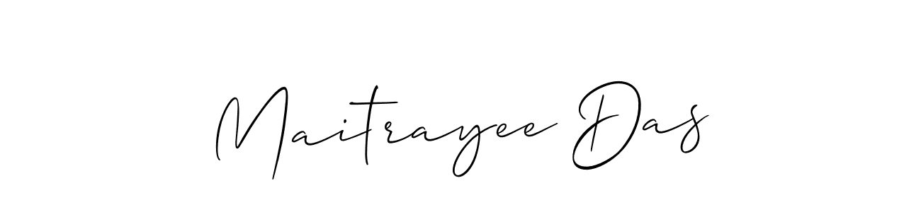 Also we have Maitrayee Das name is the best signature style. Create professional handwritten signature collection using Allison_Script autograph style. Maitrayee Das signature style 2 images and pictures png