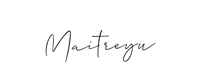 if you are searching for the best signature style for your name Maitreyu. so please give up your signature search. here we have designed multiple signature styles  using Allison_Script. Maitreyu signature style 2 images and pictures png