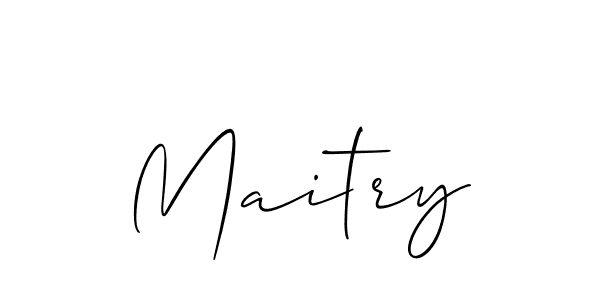 Also You can easily find your signature by using the search form. We will create Maitry name handwritten signature images for you free of cost using Allison_Script sign style. Maitry signature style 2 images and pictures png