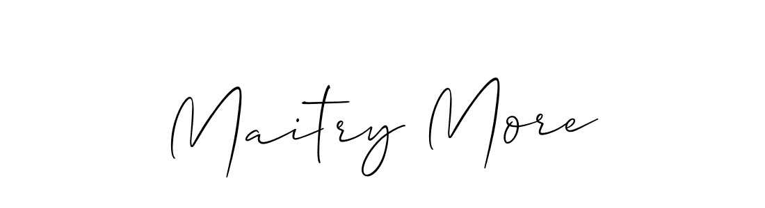 Best and Professional Signature Style for Maitry More. Allison_Script Best Signature Style Collection. Maitry More signature style 2 images and pictures png