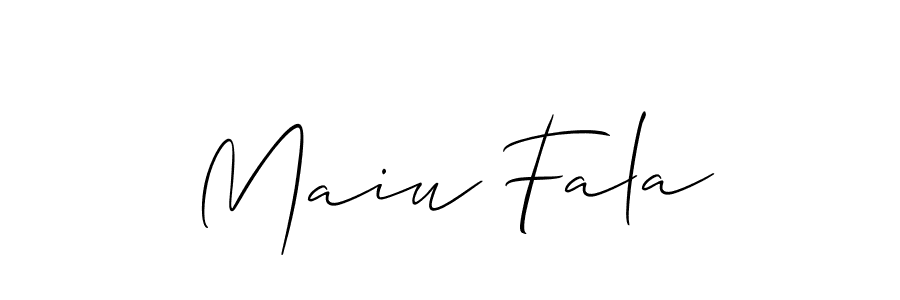 Also we have Maiu Fala name is the best signature style. Create professional handwritten signature collection using Allison_Script autograph style. Maiu Fala signature style 2 images and pictures png