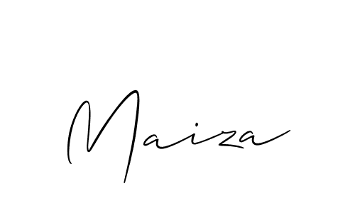 How to make Maiza signature? Allison_Script is a professional autograph style. Create handwritten signature for Maiza name. Maiza signature style 2 images and pictures png