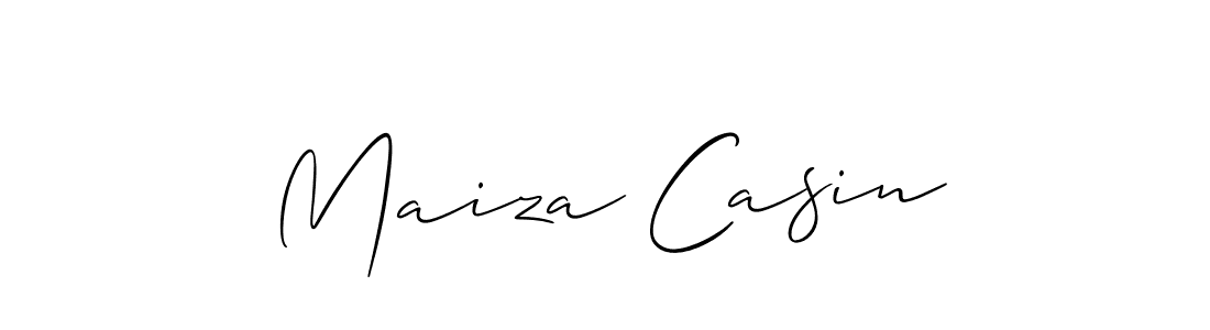 Similarly Allison_Script is the best handwritten signature design. Signature creator online .You can use it as an online autograph creator for name Maiza Casin. Maiza Casin signature style 2 images and pictures png