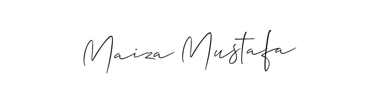 It looks lik you need a new signature style for name Maiza Mustafa. Design unique handwritten (Allison_Script) signature with our free signature maker in just a few clicks. Maiza Mustafa signature style 2 images and pictures png