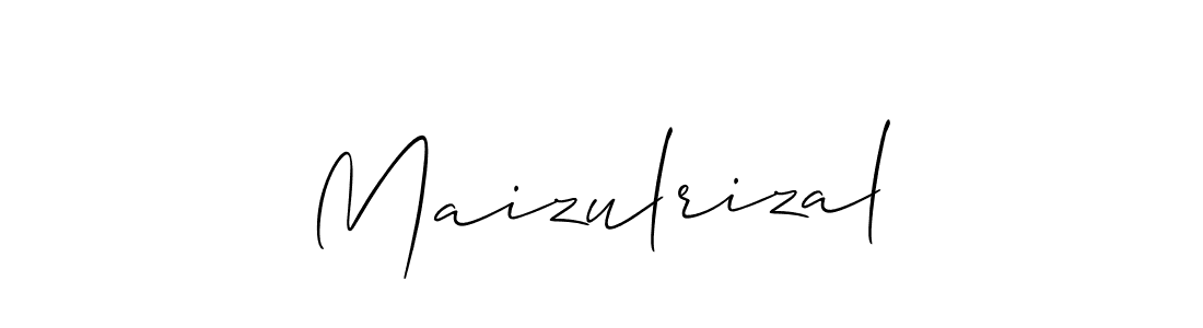 How to Draw Maizulrizal signature style? Allison_Script is a latest design signature styles for name Maizulrizal. Maizulrizal signature style 2 images and pictures png