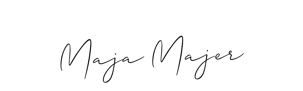 Allison_Script is a professional signature style that is perfect for those who want to add a touch of class to their signature. It is also a great choice for those who want to make their signature more unique. Get Maja Majer name to fancy signature for free. Maja Majer signature style 2 images and pictures png