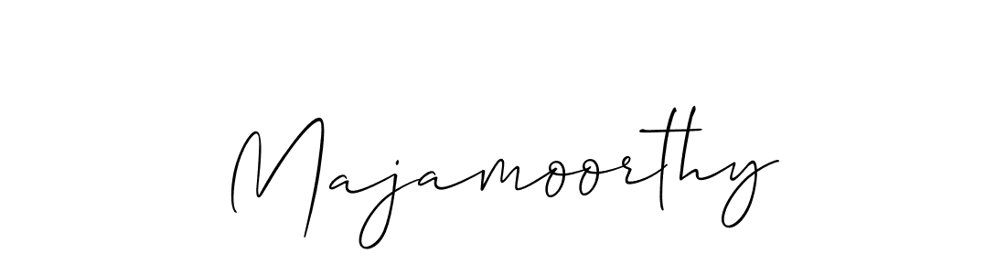 How to make Majamoorthy name signature. Use Allison_Script style for creating short signs online. This is the latest handwritten sign. Majamoorthy signature style 2 images and pictures png