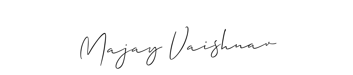if you are searching for the best signature style for your name Majay Vaishnav. so please give up your signature search. here we have designed multiple signature styles  using Allison_Script. Majay Vaishnav signature style 2 images and pictures png
