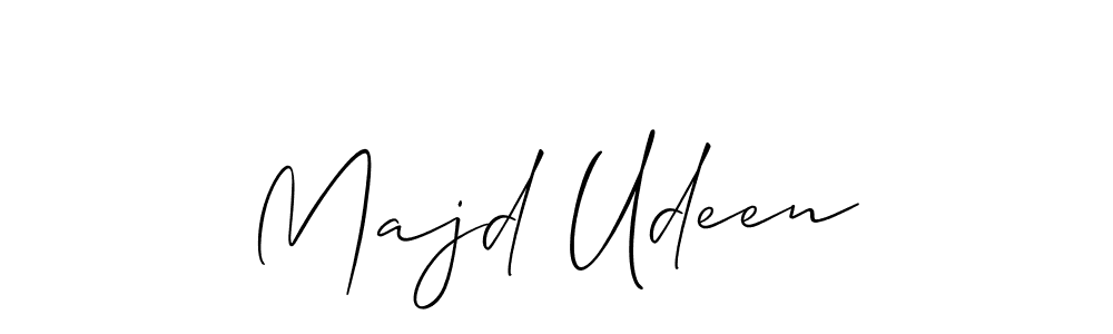 How to Draw Majd Udeen signature style? Allison_Script is a latest design signature styles for name Majd Udeen. Majd Udeen signature style 2 images and pictures png