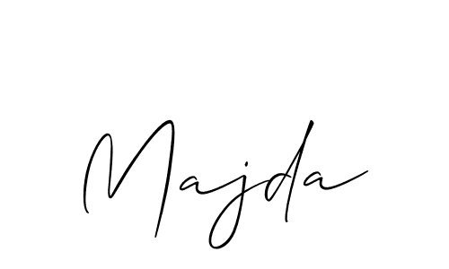 Also we have Majda name is the best signature style. Create professional handwritten signature collection using Allison_Script autograph style. Majda signature style 2 images and pictures png