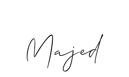 How to make Majed signature? Allison_Script is a professional autograph style. Create handwritten signature for Majed name. Majed signature style 2 images and pictures png