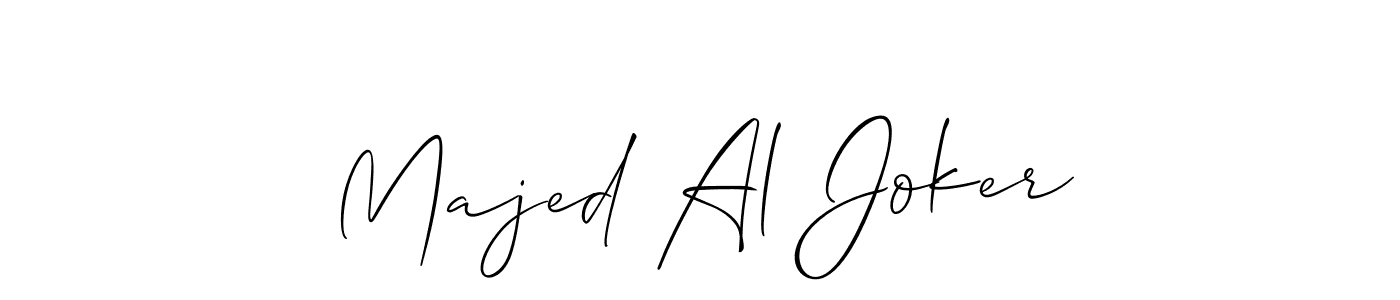Majed Al Joker stylish signature style. Best Handwritten Sign (Allison_Script) for my name. Handwritten Signature Collection Ideas for my name Majed Al Joker. Majed Al Joker signature style 2 images and pictures png