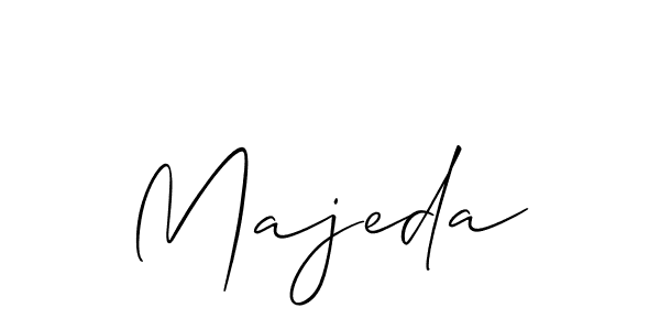 How to make Majeda signature? Allison_Script is a professional autograph style. Create handwritten signature for Majeda name. Majeda signature style 2 images and pictures png