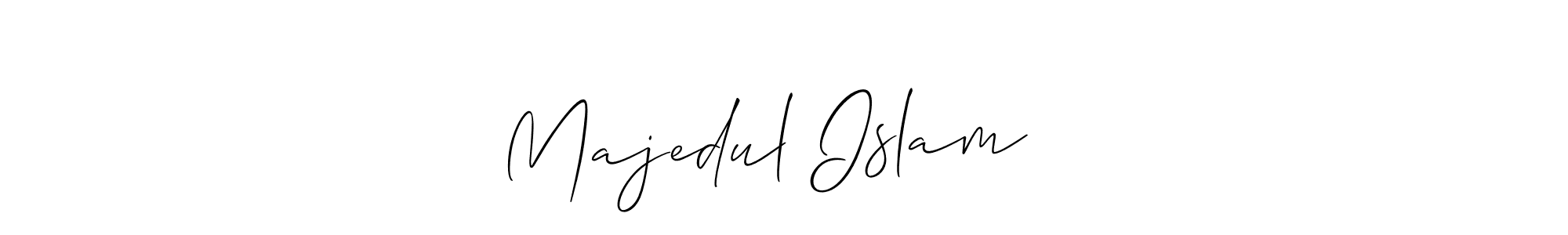 Make a beautiful signature design for name Majedul Islam ❤️. With this signature (Allison_Script) style, you can create a handwritten signature for free. Majedul Islam ❤️ signature style 2 images and pictures png