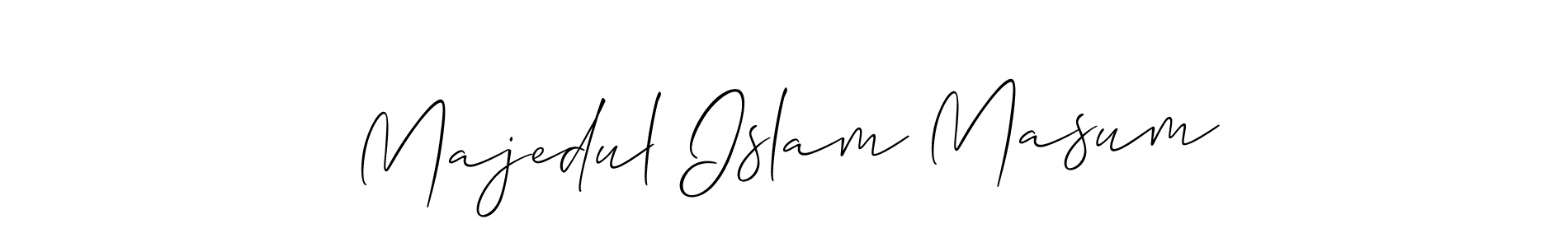 How to make Majedul Islam Masum name signature. Use Allison_Script style for creating short signs online. This is the latest handwritten sign. Majedul Islam Masum signature style 2 images and pictures png