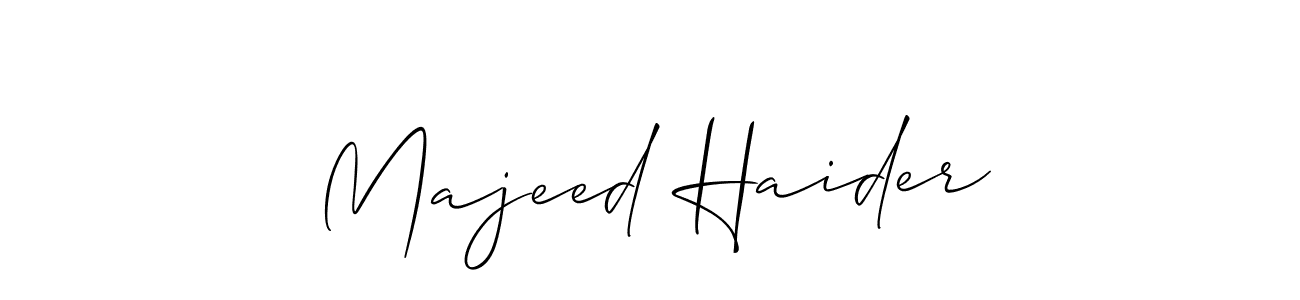 if you are searching for the best signature style for your name Majeed Haider. so please give up your signature search. here we have designed multiple signature styles  using Allison_Script. Majeed Haider signature style 2 images and pictures png